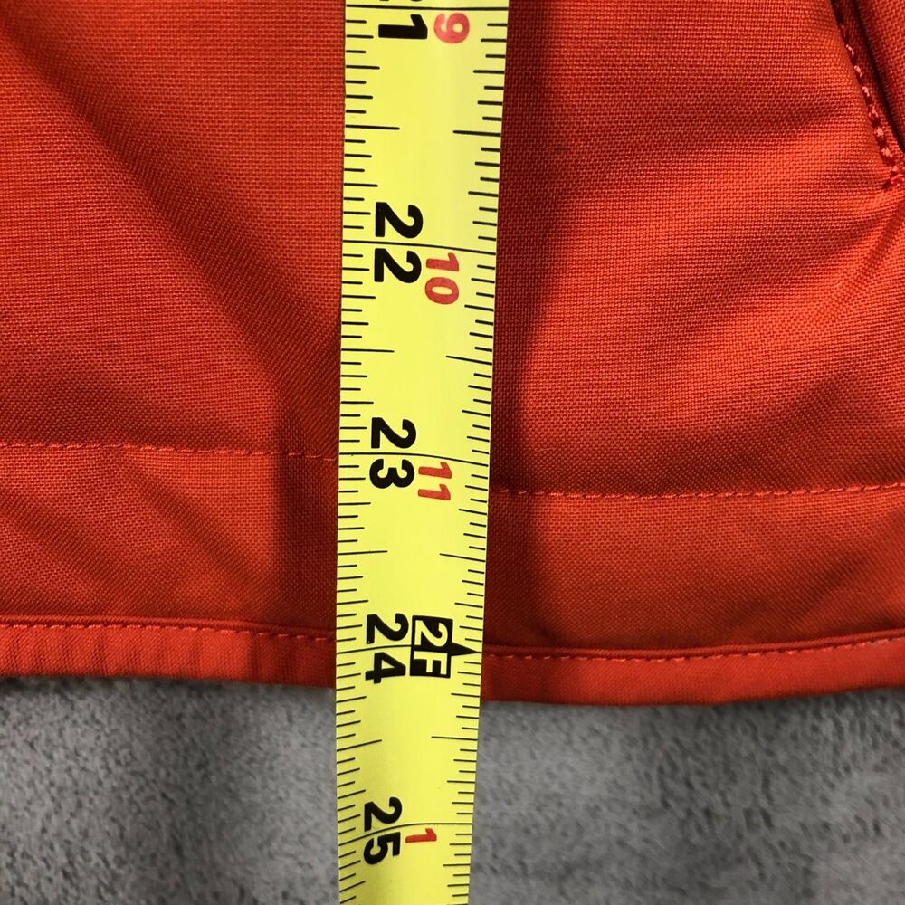 Carhartt Sherpa Lined Utility Vest Womens Orange Size Large 12/14 Reversible - Picture 8 of 10